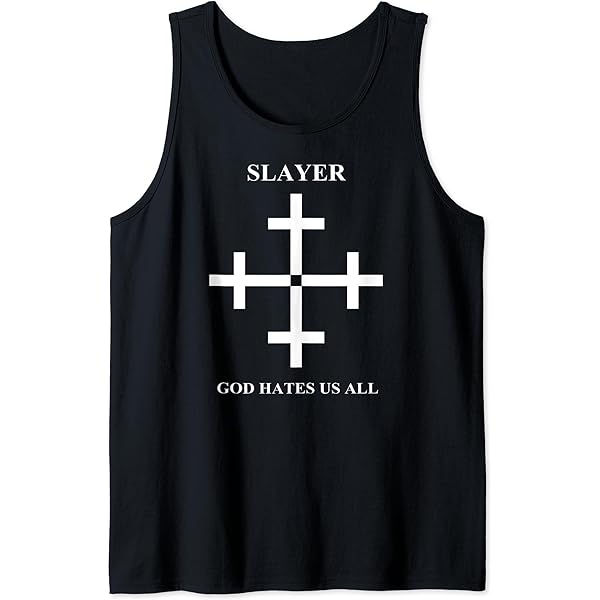 Amazon.com: Slayer – God Hates Us All Cross Premium T-Shirt